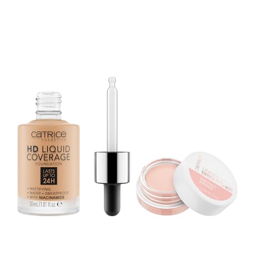 Catrice | HD Liquid Coverage Foundation 40 & Under Eye Brightener 10 Light Rose | Full Coverage Makeup | Vegan & Cruelty Free - Image 2