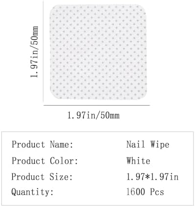 1600PCS Lint-Free Nail Wipes for Gel Polish - Salon & Home Use, Bulk Pack - Image 2