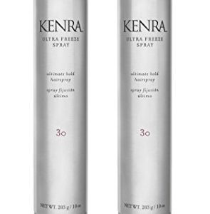 Kenra Ultra Freeze Spray 30 | Ultimate Hold Hairspray | Long-Lasting, Ultra-Firm Hold | Fast-Drying Formula | Provides Humidity Resistance | High Shine, Flake-Free Finish | All Hair Types