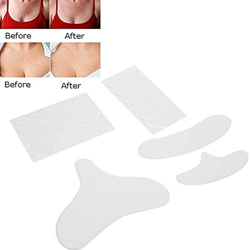 Silicone Patches for Wrinkles Face Tape 11Pcs Silicone Anti Wrinkle Sticker Pads Reusable Face Forehead Neck Chest Chin Wrinkle Patches Strips Wrinkle Removal Face Tape Anti Wrinkle Pad for Face - Image 3