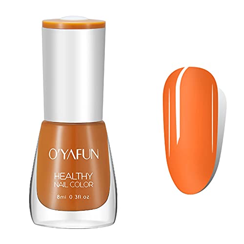 Nail Polish Spring Birthday Gift Finger Nail Polish Glossy Shine Long-lasting Chip-Resistant Quick Dry Colorful Jelly Gel Polish Nail Art Manicure Clearance Items