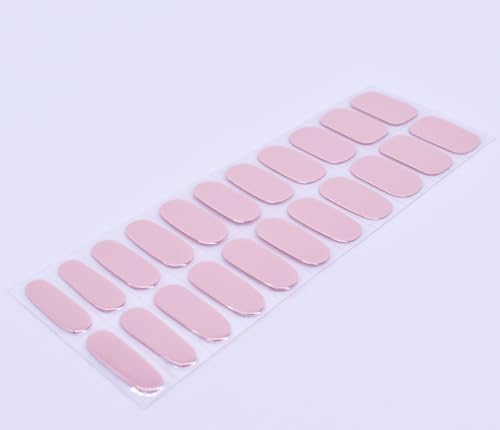 Glaze Gel Nail Strips Light Pink Nail Polish Stickers Solid Gel Nail Wraps UV Free Chip Resistant Salon Quality Gel Nails - Image 5