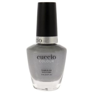 Cuccio Colour Nail Polish - Explorateur - Nail Lacquer for Manicures & Pedicures, Full Coverage - Quick Drying, Long Lasting, High Shine - Cruelty, Gluten, Formaldehyde & 10 Free - 0.43 oz, Gray