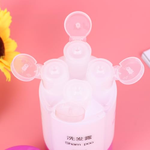 Housoutil Travel Bottle, 4-in-1 Leak-Proof Bottle for Travel Gym Camping, Carry-On Travel Toiletries Bottle Travel Accessories for Shampoo Conditioner Lotion Body Wash -Purple - Image 6