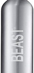 Beast Bottle - Reusable 1-Liter Eco-Friendly Shower Bottle Made from Durable Recycled Aluminum - Refillable with Tame The Beast Shampoo Conditioner Body Wash Liquid Soap Shaving Cream