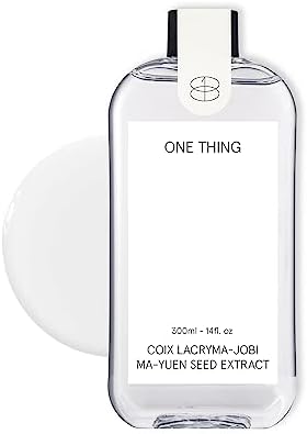 ONE THING Coix Seed (Adlay) Extract 10 fl. oz. | Hydrating Toner for Dewy Glowy Skin | Uneven Tone, Exfoliating Essence | Korean Skin Care