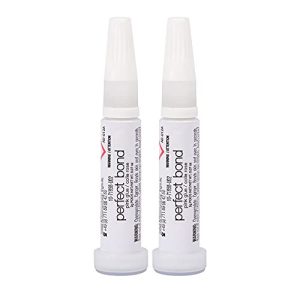 Nailene Perfect Bond Glue 0.07 Oz Tubes - 2 Pack - Durable, Easy to Apply False Nail Glue – Repairs Natural Nails – Quick-Drying Nail Adhesive Lasts Up to 7 Days – Nail Care Essential, Clear
