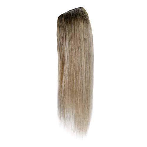 Full Shine Brown to Blonde Balayage Ombre Human Hair U Part Wig 14 Inch 120 Grams - Image 9