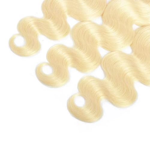 Color #613 Human Hair Bundles #613 Blonde Body Wave Bundles 20 22 24 inch Double Weft Brazilian Hair Weave Honey Blonde Bundles 8A Grade Unprocessed Virgin Hair Weave Extensions - Image 7