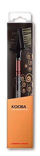 KOOBA Dual-Sided Portable Eyebrow Brush and Eyelash Comb for Effortless Grooming - Image 5