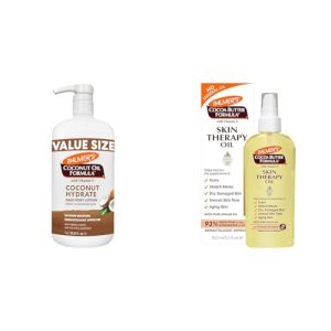 Palmer's Coconut Oil Formula Body Lotion for Dry Skin & Cocoa Butter Formula Skin Therapy Moisturizing Body Oil with Vitamin E, 5.1 Ounces