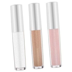 Angoily 3pc Monochrome Glitter Eyeshadow Set for Women - Liquid, Polarized