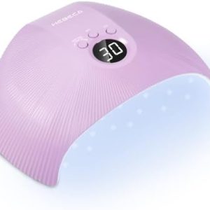 UV Light for Gel Nails, 75W Professional UV LED Nail Lamp for Fast Curing Nails, Super-Thin Salon-Grade Nail Dryer with Smart Sensor & 3 Timer Settings & LCD Display X33