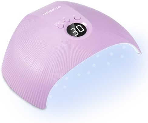UV Light for Gel Nails, 75W Professional UV LED Nail Lamp for Fast Curing Nails, Super-Thin Salon-Grade Nail Dryer with Smart Sensor & 3 Timer Settings & LCD Display X33