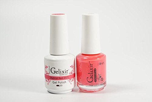 Gelixir - Duo UV/LED Soak Off Gel + Nail Polish (57 - Radical Red)