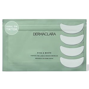 Dermaclara Reusable Medical Grade Silicone Eyes and Mouth Patches for Fine Lines 4 Count