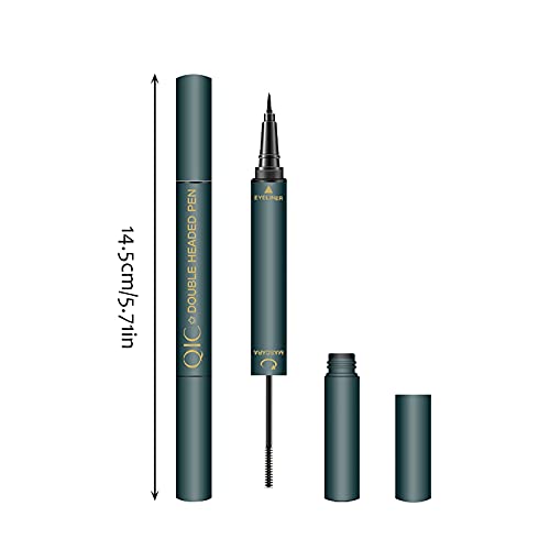 Waterproof 4D Fiber Mascara & Glitter Eyeliner Duo Set for Long-Lasting Wear - Image 9