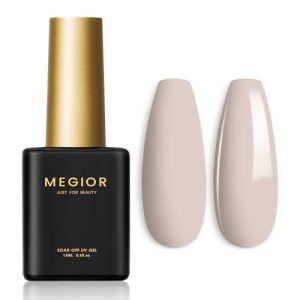 Gel Nail Polish 15ML Nude Gel Polish Soak Off UV LED Nail Gel Polish Nail Art Manicure & Pedicure Salon DIY at Home Gift for Women, 0.5 OZ