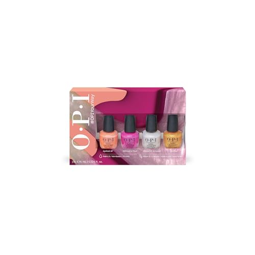 OPI Chip Resistant Nail Lacquer Mini-Pack 4 Colors 0.125 fl oz Each Fast Drying - Image 2