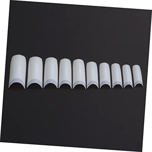 1 Box 500pcs Nail Kits Professional Acrylic with Everything Tips for Nails Full Fake Nails Flake Nails Coffin Nails Manicure Accessories Natural False Flake Nail Tips Gel Girl - Image 4