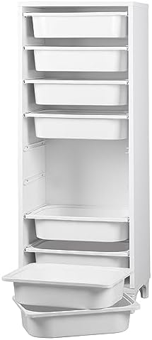 Comfyt White Dresser, Closet Organizers and Storage, Storage Cabinet Bins, Drawers, Building Blocks Storage, 8 Shelf Wood Bathroom Office Kitchen Garage Pantry Organizer Chest Shelf Shoe Rack
