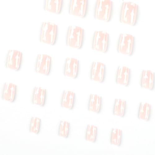 Romantic Red Heart Press-On Nails Set 24 Count Medium Length - Image 2
