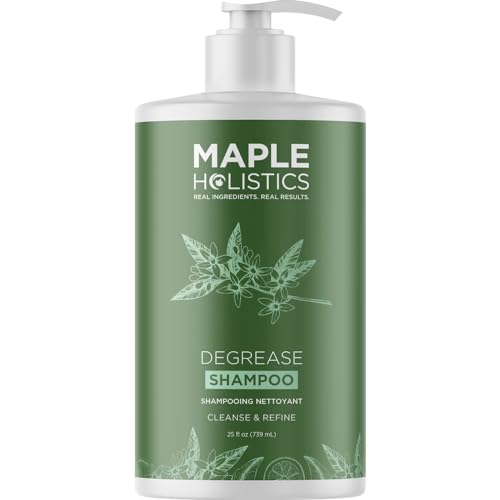 Degrease Shampoo for Oily Hair Care - Clarifying Shampoo for Oily Hair and Scalp Care - Deep Cleansing Shampoo for Greasy Hair and Scalp Cleanser for Build Up with Essential Oils for Hair 25 Fl OZ