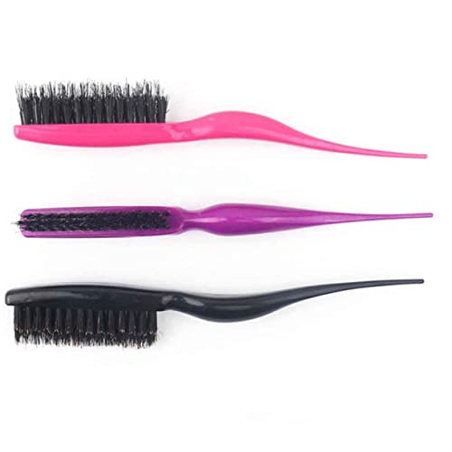 4-Piece Boar Bristle Teasing Brush Set for Hair Styling and Volume Boosting - Image 8