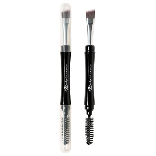 Pro Grip Angled Eyebrow and Spoolie Brush Set Premium Quality for Brow Makeup - Image 4