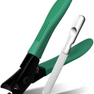 Green Lunar Arc Nail Clipper Set with Nail File for All Ages