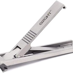 SZQHT Ultra Slim Nail Clippers with Leather Case Portable Fingernail Clippers Super Flat 4MM Thick
