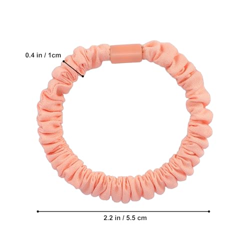 JessLab Scrunchy Hair Ties, 10 Pcs Silk Satin Hair Ties Ponytail Holders Gentle Elastic No Damage Scrunchies Hair Bands Stretchy Hair Accessories for Girls Women Ladies, Color Assorted - Image 3