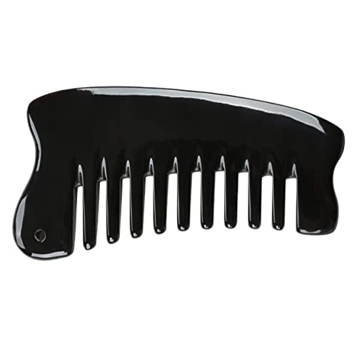 2 Piece Horn Comb and Scalp Massager Set for Women