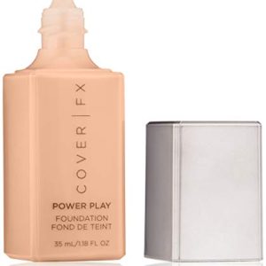 Cover FX Power Play Foundation: Full Coverage, Waterproof, Sweat-proof and Transfer-Proof Liquid Foundation For All Skin Types N80, 1.18 fl. oz.