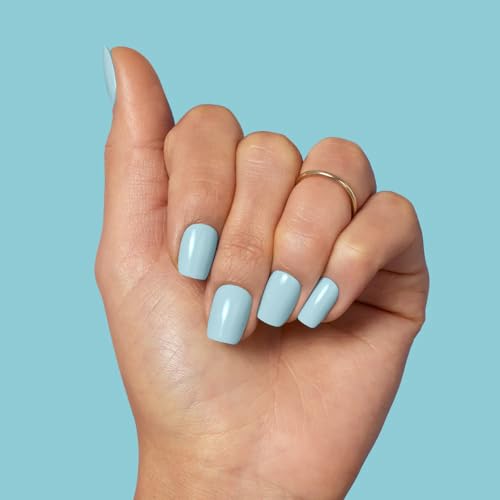 Fake Nail Triple-Layer Thick Kit: Press-on Nails Short Solid Color, Clossy Finsh, No Polish Needed, Salon Quality False Nails for DIY At-Home Manicures(Iced Water) Mothers Day Mom Gifts - Image 2