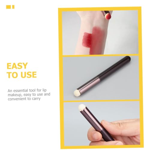 3 Piece Wooden Handle Makeup Brush Set Concealer Lip Eyeliner Short Hair Travel Wand - Image 6