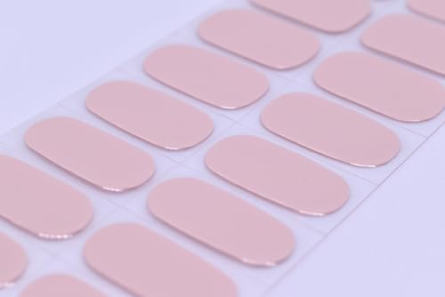 Glaze Gel Nail Strips Light Pink Nail Polish Stickers Solid Gel Nail Wraps UV Free Chip Resistant Salon Quality Gel Nails - Image 7
