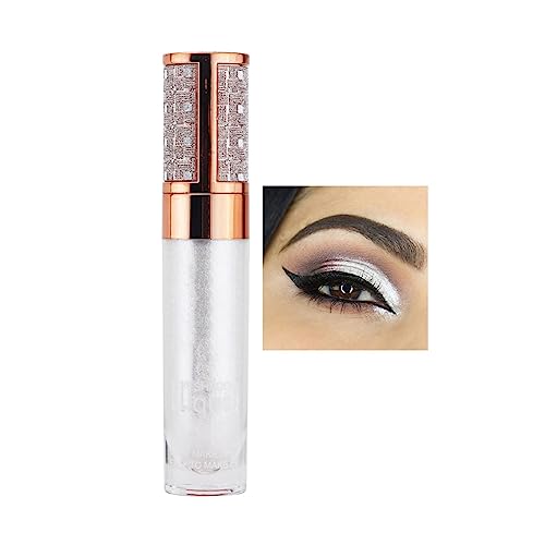 Sparkle & Shine 12 Shade Waterproof Liquid Glitter Eyeshadow Palette - Cream Formula, Long-Lasting