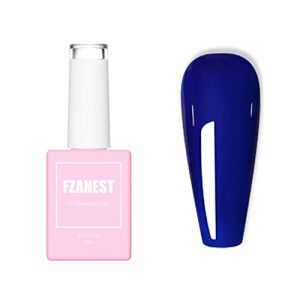 FZANEST Dark Gel Nail Polish,15ml Navy Blue Color Soak Off UV LED Gel Polish Nail Art Manicure Salon DIY Nail Design Decoration at Home