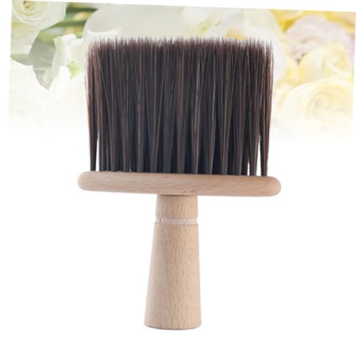 Neck Cleaning Duster Soft Hair Brush Hair Brush Cleaning Tool Hair Styling Brush Sepia Neck Duster Brush Broken Hair Cleaning Face Cleaning Tools - Image 2