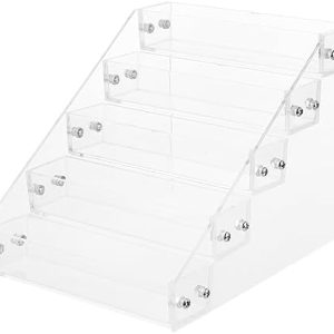 NOLITOY 1pc Acrylic Storage Box Nail Polish Organizer Craft Show Display Riser Tiered Display Acrylic Display Manicure Salon Rack Cake Display Stand Nail Polish Rack Mini Jewelry Rack