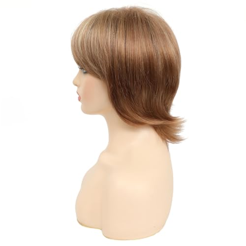 Short pixie cut wigs for white women Strawberry Blonde Synthetic short Wigs Glueless Layered Wigs for Women - Image 4