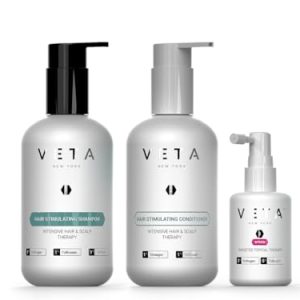 3-Step Hair Stimulating System. Shampoo for Women for Fuller Tresses. 1% Trichogen, 1% Follicusan. Conditioner For Hair Loss and Women's Targeted Topical Serum, Hair Growth Treatment.