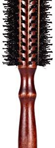 Styling Hair Brush for Hair Textured, Hair Comb Hair Roll Comb Soft Boar Bristle Wood Beard Curve Palm Wave Brush Massage Curly Hair Comb Blow Styling Wave Brush (Color : Large Twill)