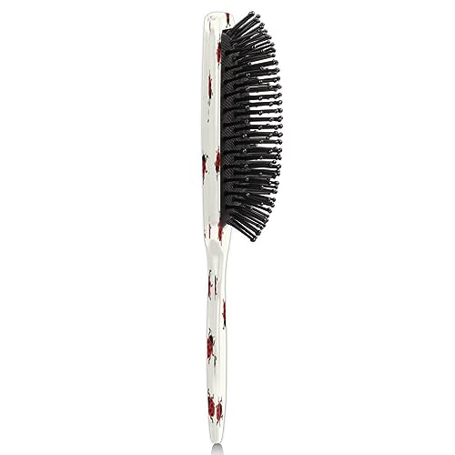 Red Ladybug Patterns Wet Hair Brush for Women Men Detangling Travel Brush Glide Through Tangles with Ease Pain-Free Comb for Wet, Curly, Short, Thick, Long Hair and All Hair Types - Image 5