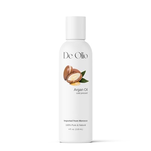 | Argan Oil of Morocco | 100% Pure & Natural Cold Pressed Argan Oil for Hair, Skin, Face | Refined Moroccan Hair Oil for Moisturizing & Straightening | 4fl. oz. (118 mL)