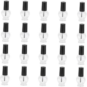 DOITOOL 20pc Empty Nail Polish Bottles with Brushes for Manicure and Storage