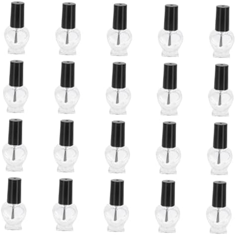 DOITOOL 20pc Empty Nail Polish Bottles with Brushes for Manicure and Storage