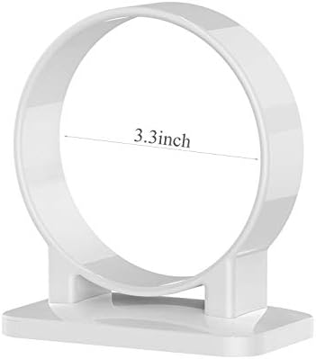 Hair Dryer Holder Wall Mounted, Bathroom Hair Dryer Holder, Self Adhesive Blow Dryer Holder Rack for Hair Dryer, Compatible with Most Hair Dryers (White, L 3.7”×W 2.1”×H 4.3”) - Image 2