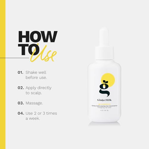 Ginger Root Extract | Growth Stimulating Drops and Hair Loss Control | Serum Vegan Energizing Hair Elixir | Be Powerful (2 fl oz) - Image 4